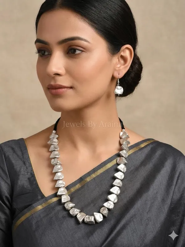 Oxidised_Tribal_Necklace_Set_With_Earrings