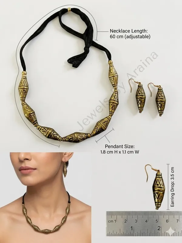 Oxidised_Tribal_Necklace_Set_With_Earrings