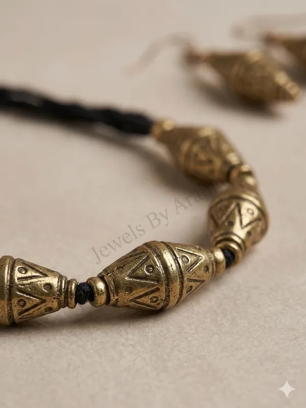 Oxidised_Tribal_Necklace_Set_With_Earrings