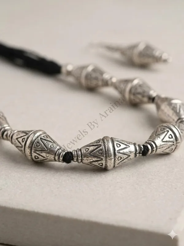 Oxidised_Tribal_Necklace_Set_With_Earrings