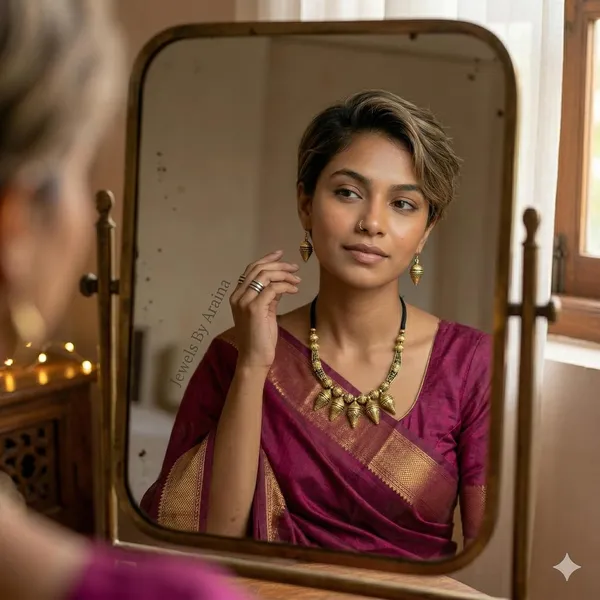 Oxidised_Tribal_Bell_Necklace_Set_With_Earrings