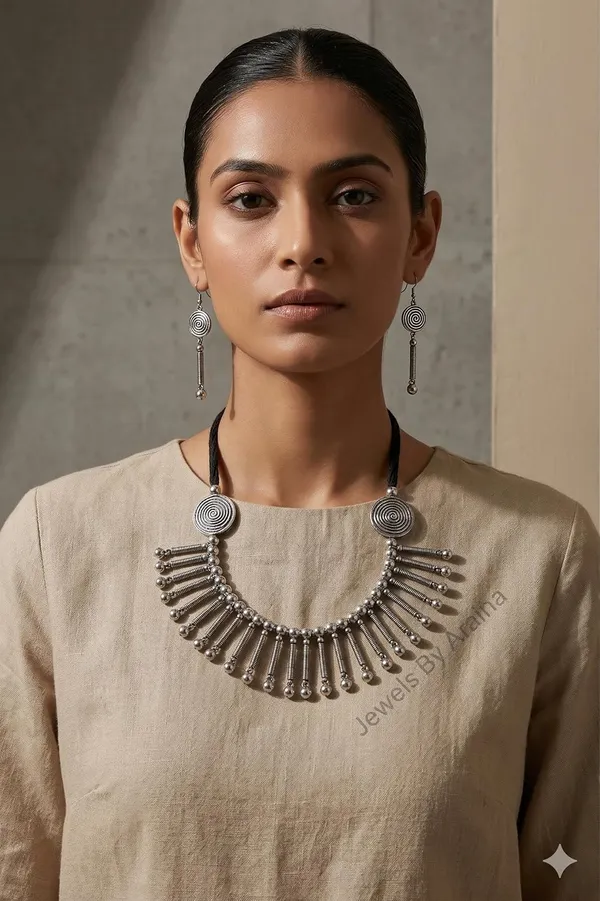 Oxidised_Tribal_Necklace_Set_With_Earrings_End