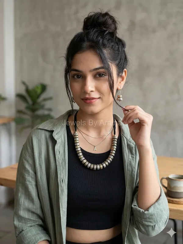 Oxidised_Tribal_Coin_Necklace_Set_With_Earrings