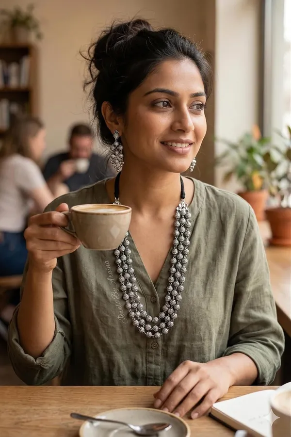 Oxidised_Necklace_Set_With_Earrings