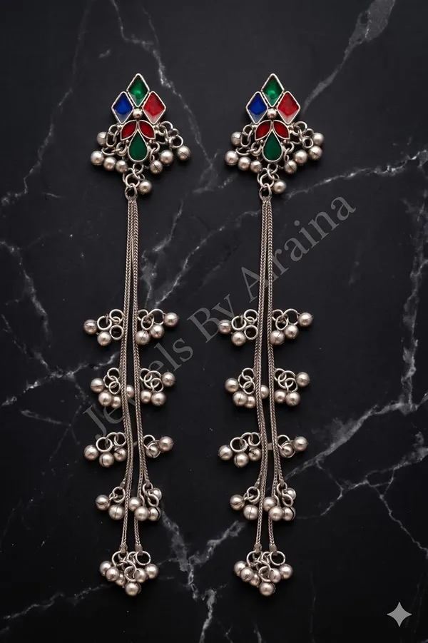 Kashmiri_Ghungroo_Chain_Earrings