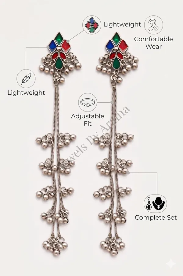 Kashmiri_Ghungroo_Chain_Earrings