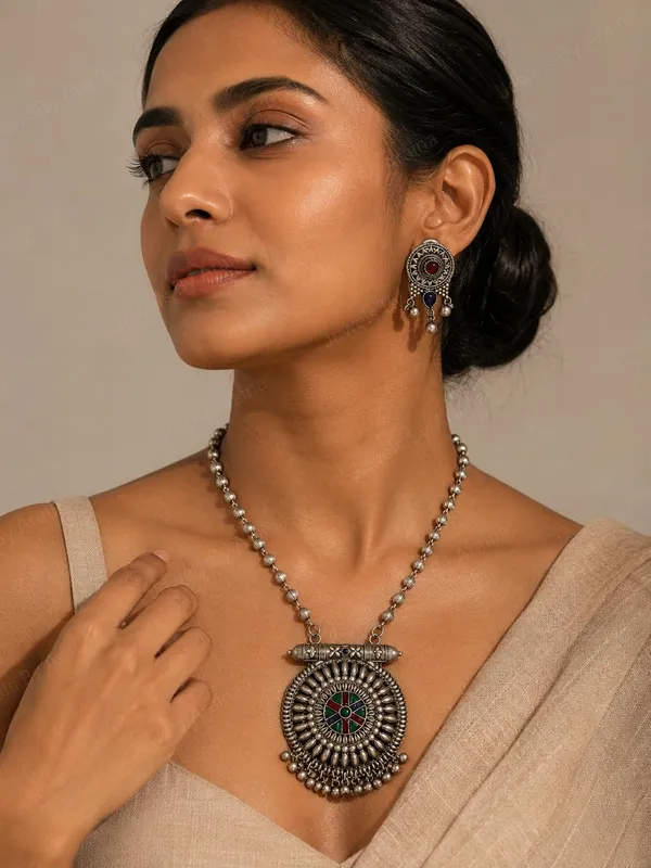 Oxidised_Necklace_Set