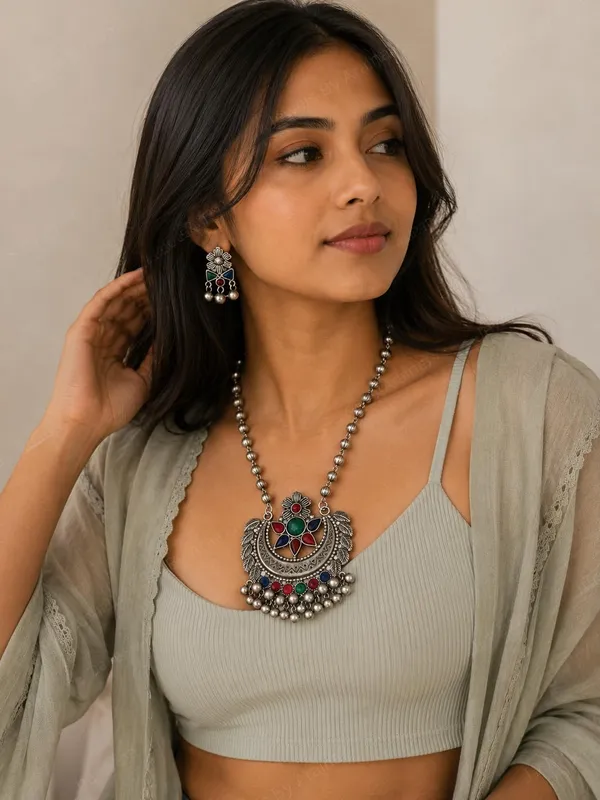 Oxidised_Necklace_Set