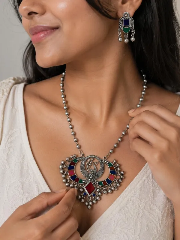 Oxidised_Necklace_Set