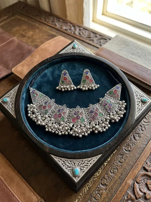 Oxidised_Choker_Set
