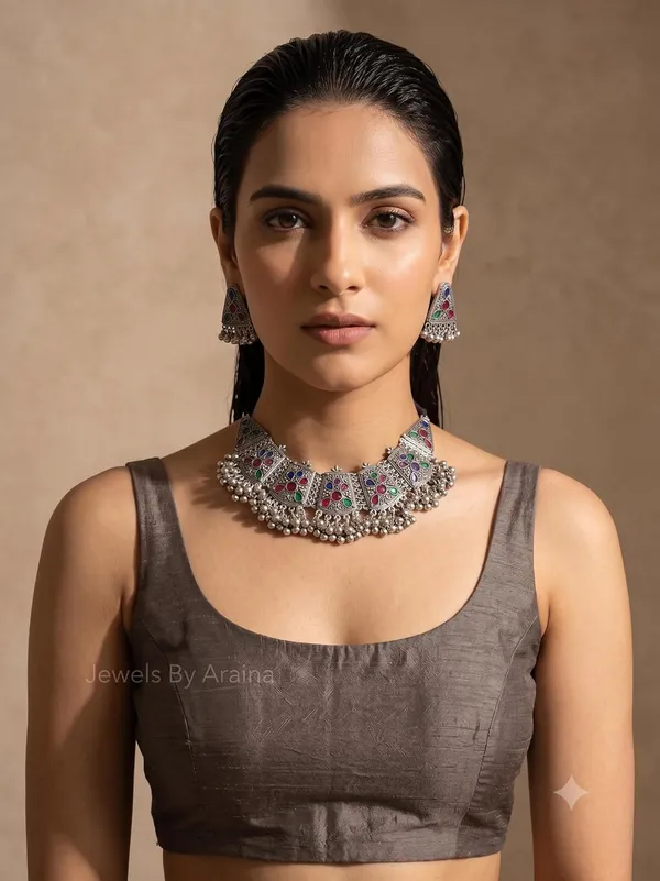Oxidised_Choker_Set
