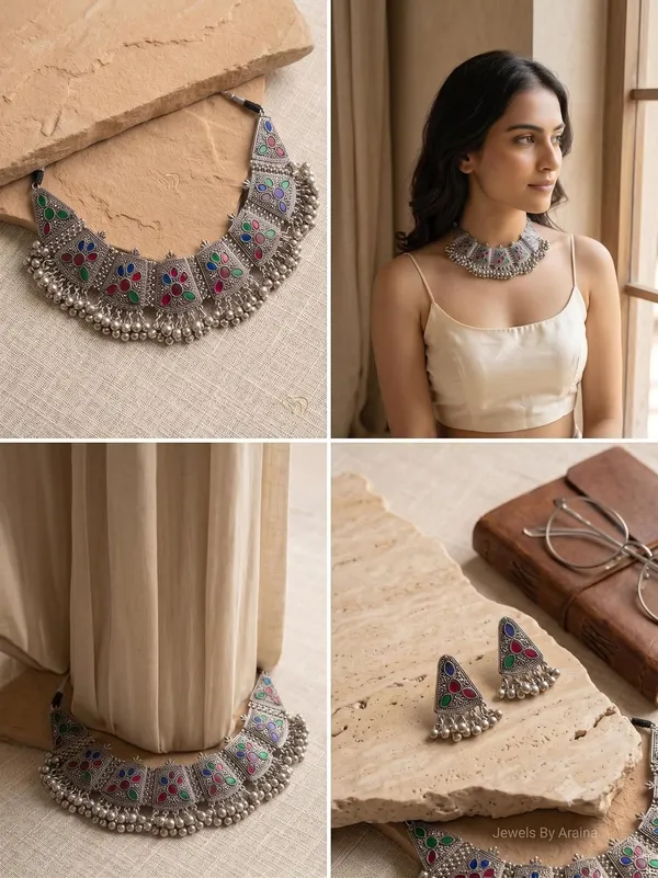 Oxidised_Choker_Set