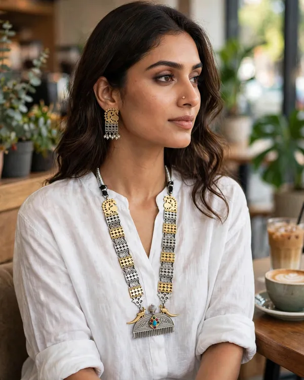 Dual_Tone_Brass_Long_Necklace_Set