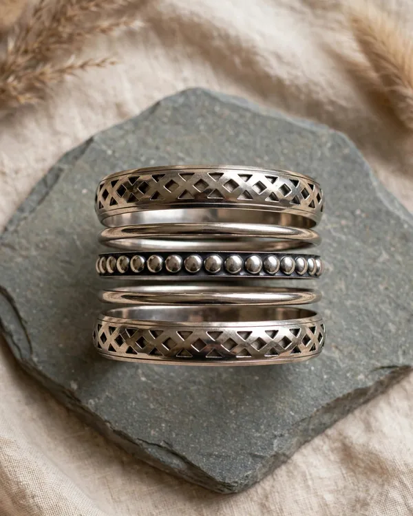 Oxidised_Bangle_Stack_(Set_of_5)_-_Silver_look