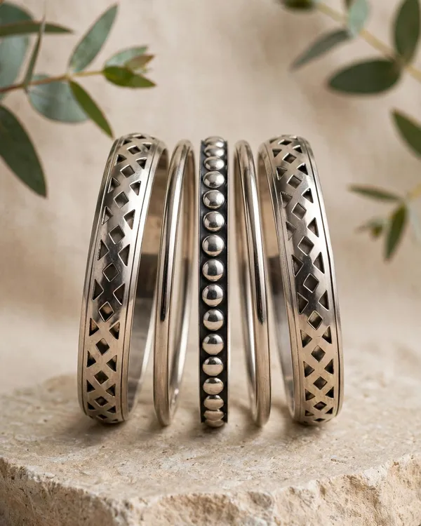 Oxidised_Bangle_Stack_(Set_of_5)_-_Silver_look
