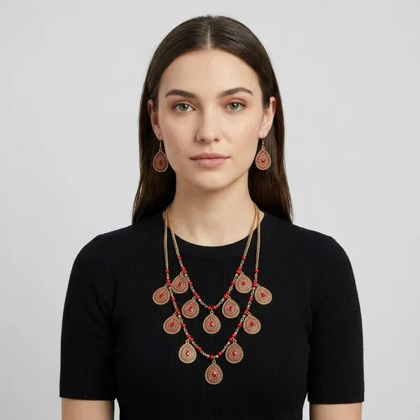 Layered_Necklace_Set_With_Earrings