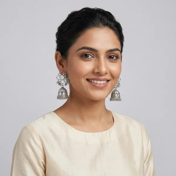 Oxidised_Silver_Tone_Jhumka_Earrings