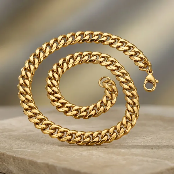 Gold_Stainless_Steel_Cuban_Chain_Necklace_For_Men