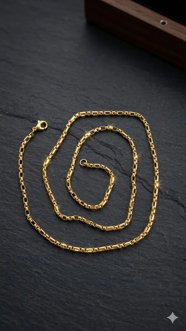 Gold_Stainless_Steel_Chain_Necklace_For_Unisex