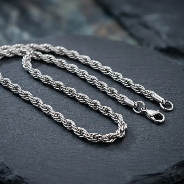 Silver_Stainless_Steel_Rope_Chain_Necklace_For_Men