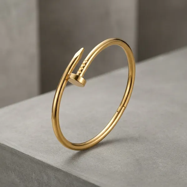 Gold_Stainless_Steel_Nail_Bangle_Bracelet_For_Men