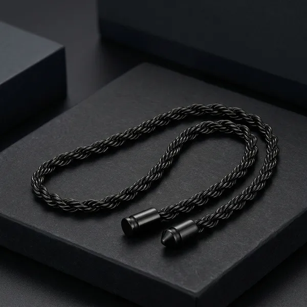 Black_Stainless_Steel_Twisted_Rope_Chain_Necklace_For_Unisex