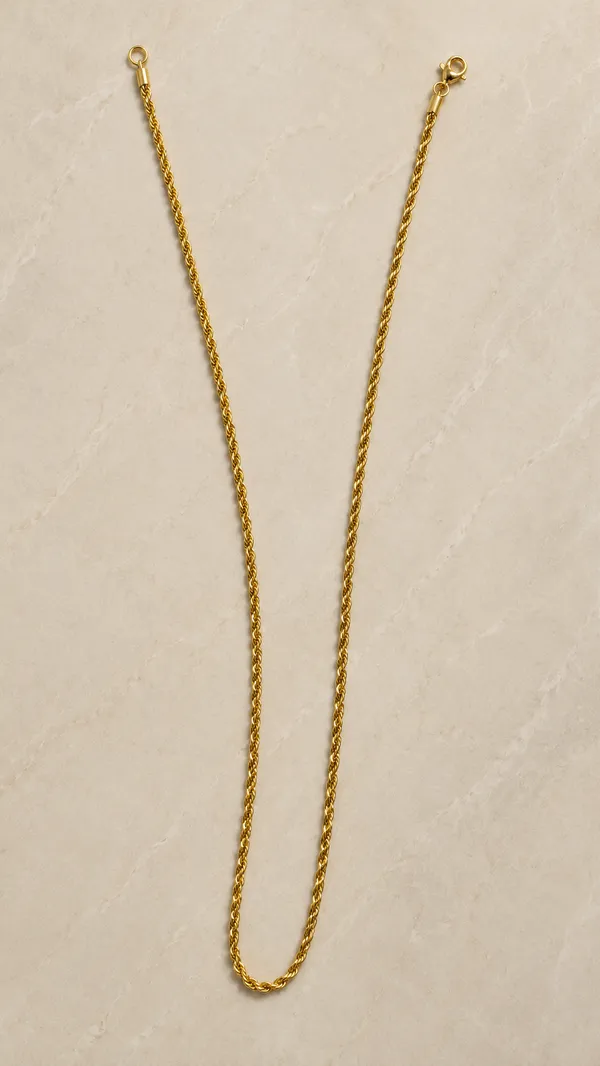 Gold_Stainless_Steel_Rope_Chain_Necklace_For_Unisex