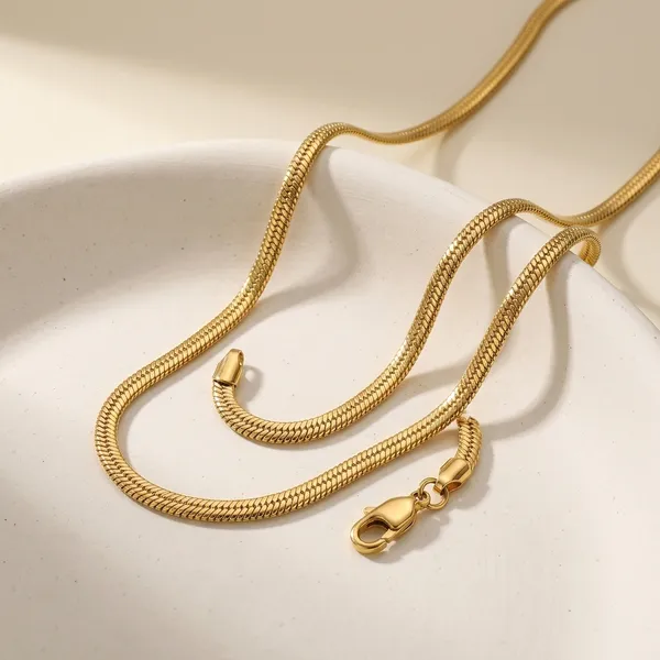 Gold_Stainless_Steel_Snake_Chain_Necklace_For_Unisex
