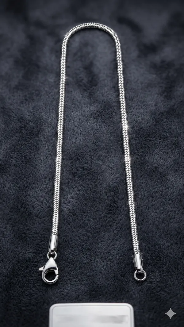 Silver_Stainless_Steel_Snake_Chain_Necklace_For_Unisex