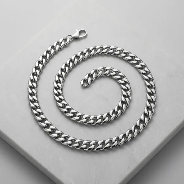 Silver_Stainless_Steel_Curb_Chain_Necklace_For_Men