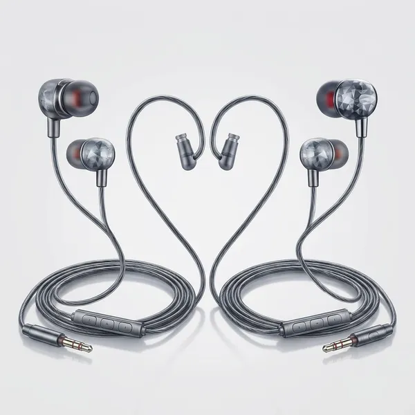 Arishacreative_Kdm_M55_Wh_Wired_Black,_In_The_Ear___Pack_Of_2