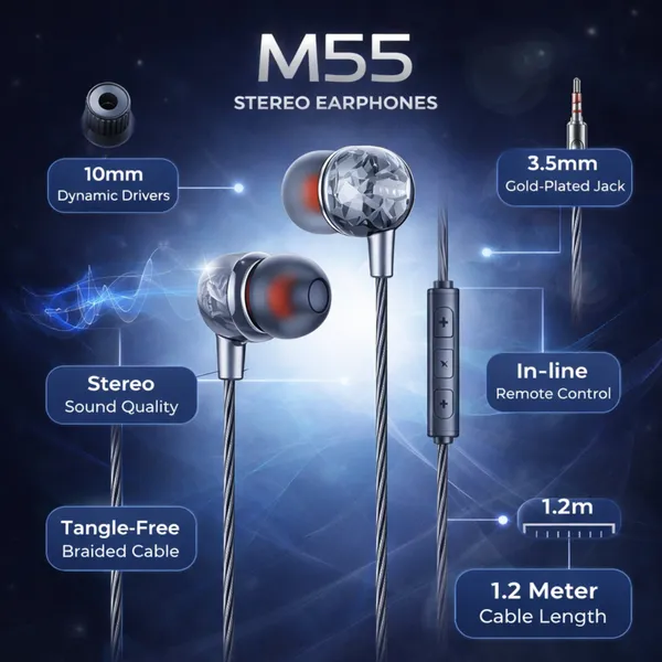 ARISHA_CREATIVE_KDM-M55-WH_Wired_Headset_Black,_In_the_Ear