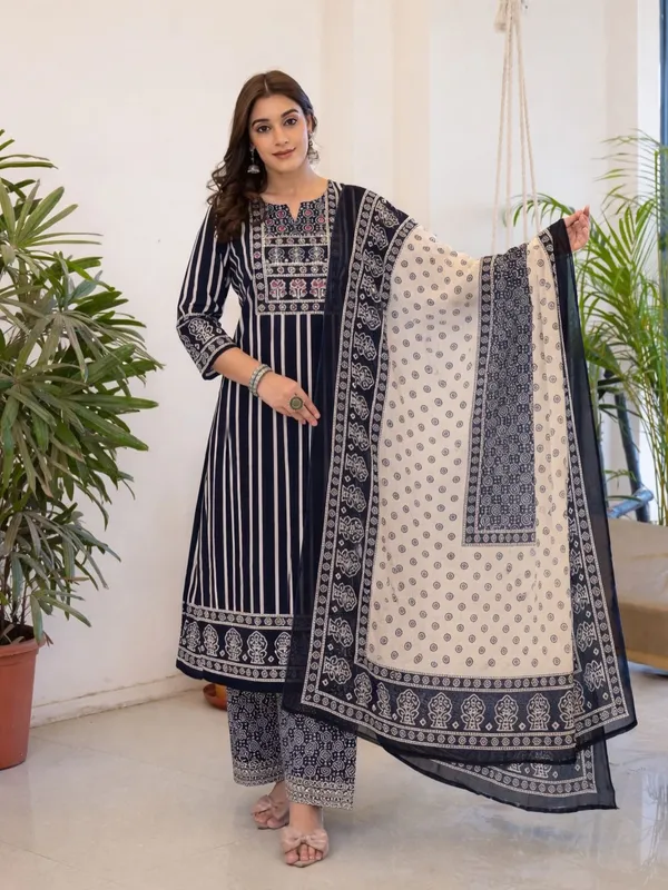 Blue_&_Ivory_Printed_Cotton_Kurta_Set_with_Dupatta_for_Women