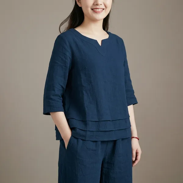 Blue_Cotton_Casual_Wear_Co_Ord_Set