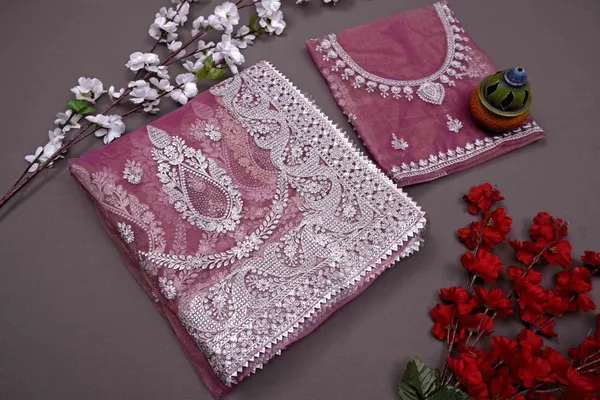 Pink_Heavy_Gold_Butterfly_Net_Premium_Saree_For_Women