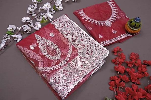 Red_Heavy_Gold_Butterfly_Net_Premium_Saree_For_Women