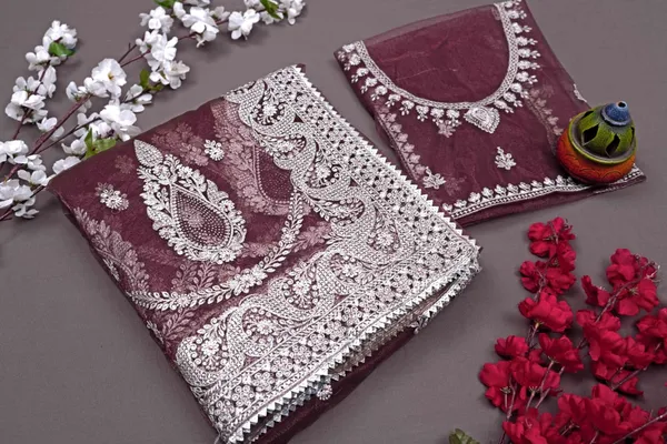 Wine_Heavy_Gold_Butterfly_Net_Premium_Saree_For_Women
