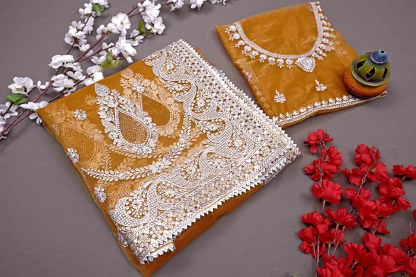 Yellow_Heavy_Gold_Butterfly_Net_Premium_Saree_For_Women