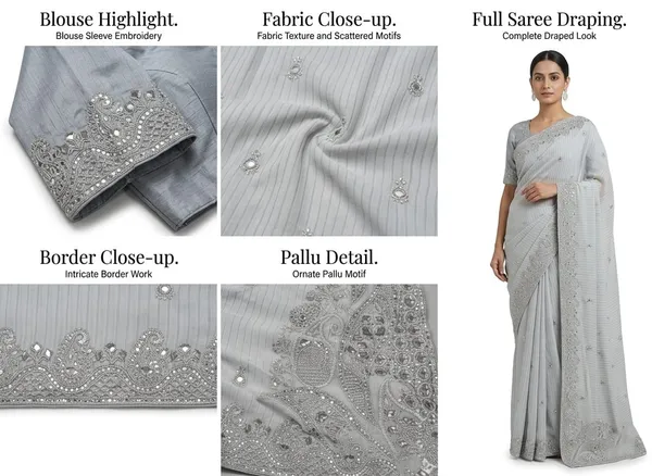 Light_Grey_Georgette_Crash_Premium_Saree_For_Women