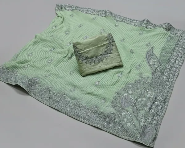 Pista_Green_Georgette_Crash_Premium_Saree_For_Women