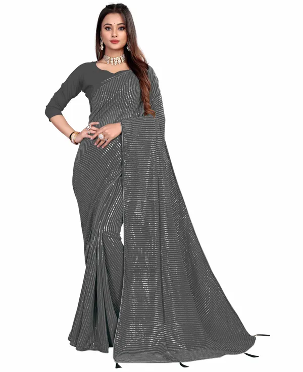 Grey_Georgette_Premium_Saree_For_Women