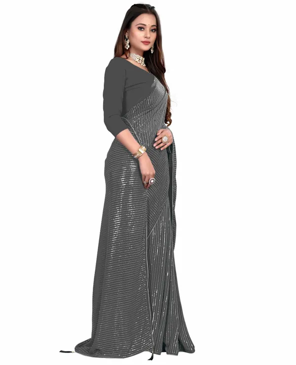 Grey_Georgette_Premium_Saree_For_Women