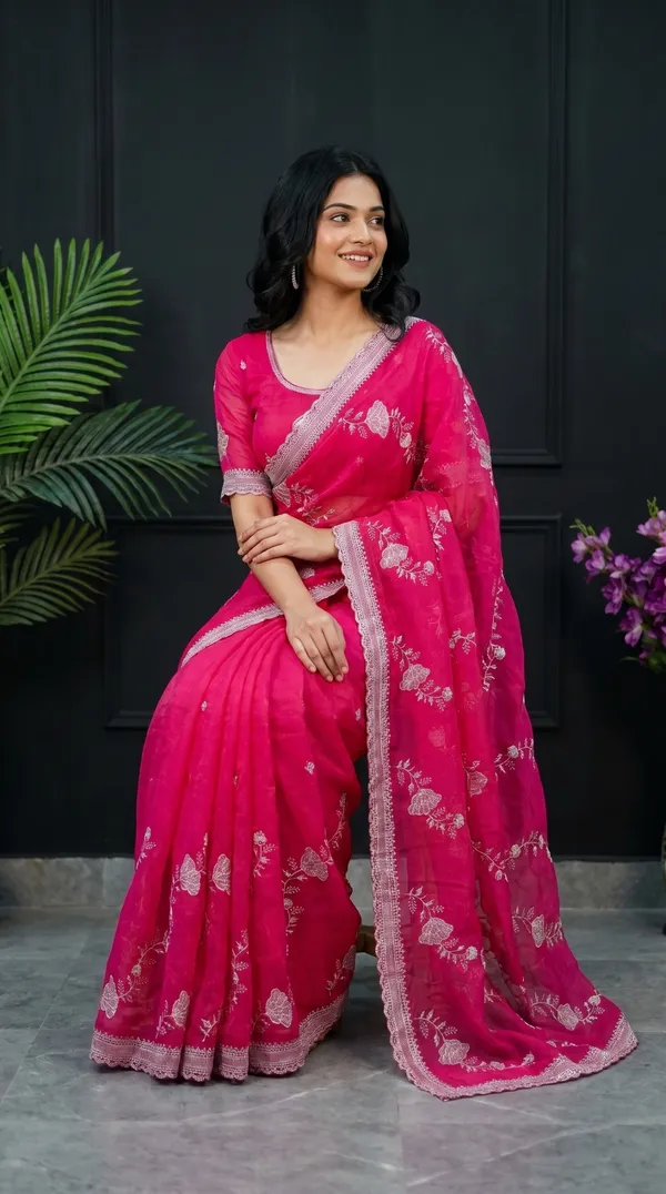 Pink_Fandy_Satin_Premium_Saree_For_Women