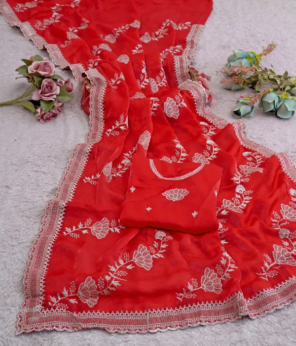 Red_Fandy_Satin_Premium_Saree_For_Women