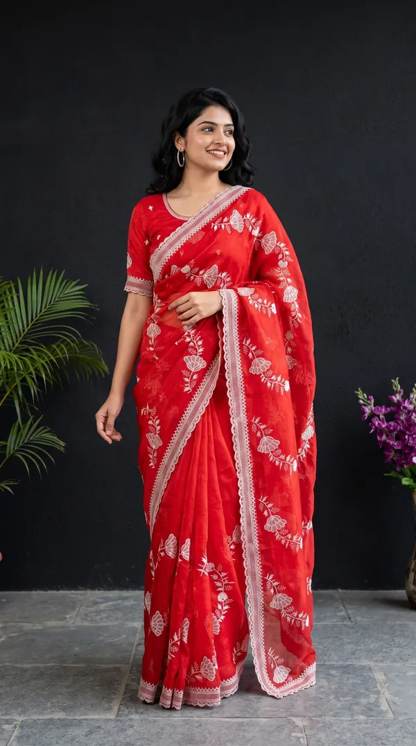 Red_Fandy_Satin_Premium_Saree_For_Women