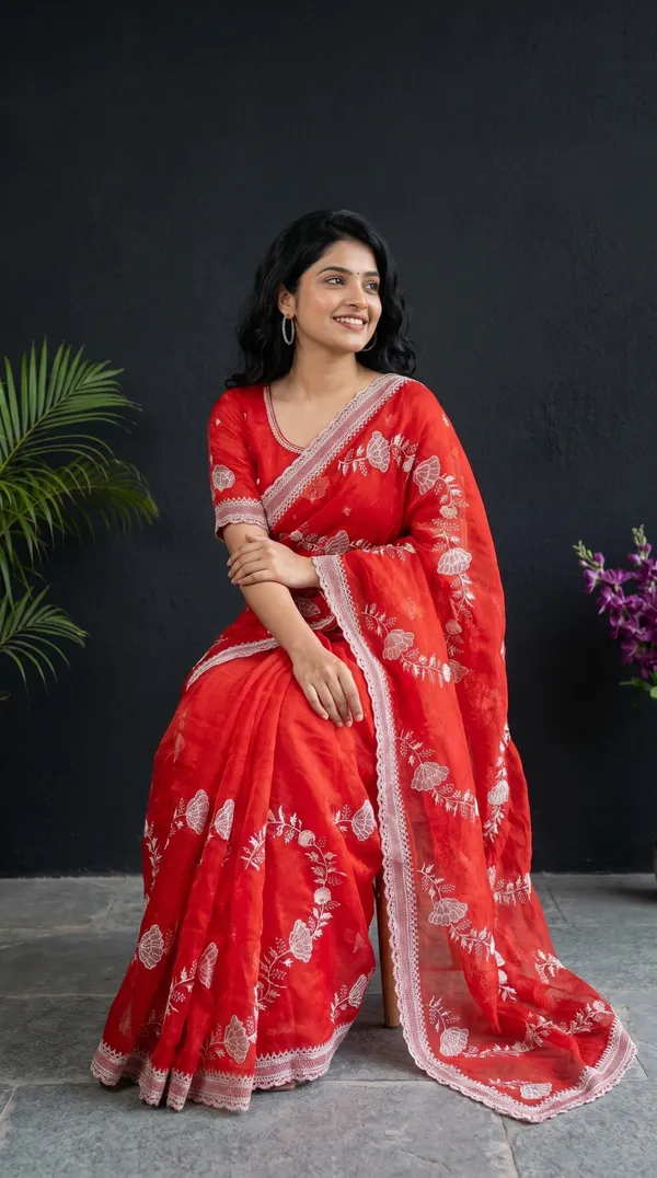 Red_Fandy_Satin_Premium_Saree_For_Women