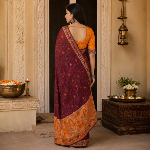 Maroon_Fandy_Chiffon_Satin_Premium_Saree_For_Women