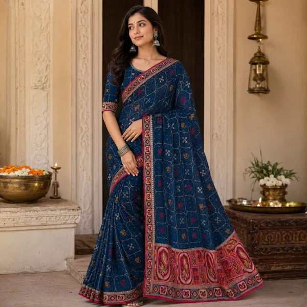 Mor_Peach_Fandy_Chiffon_Satin_Premium_Saree_For_Women