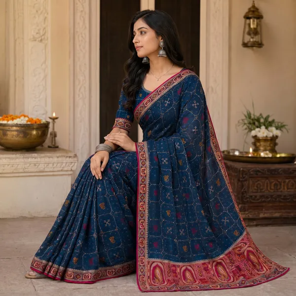 Mor_Peach_Fandy_Chiffon_Satin_Premium_Saree_For_Women