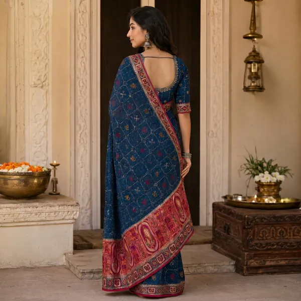 Mor_Peach_Fandy_Chiffon_Satin_Premium_Saree_For_Women